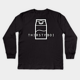 THIRSTYBOI - Aesthetic Vaporwave Juice Kids Long Sleeve T-Shirt